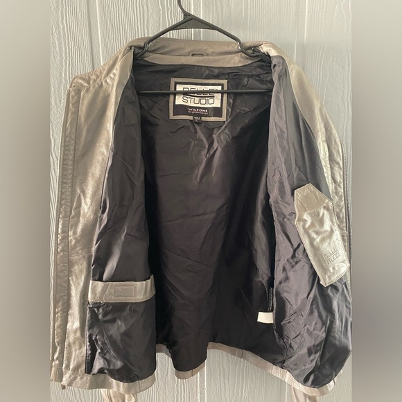 Vintage Wilson’s Leather Pelle Studio Cafe Racer Style Leather Moto Jacket​ - Picture 4 of 7